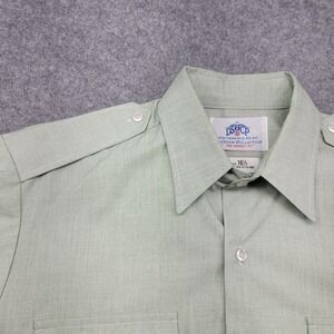 DSCP Garrison Collection Green Military Short Sleeve Uniform Top Shirt 16.5AG415